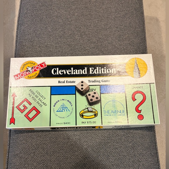 Monopoly Other - Vintage 1996 Monopoly Authorized Cleveland Edition Board Game